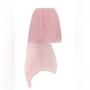 Andrea Iyamah Asymmetrical Pleated Skirt in Blush Pink nwt